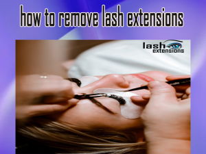 how to remove lash extensions