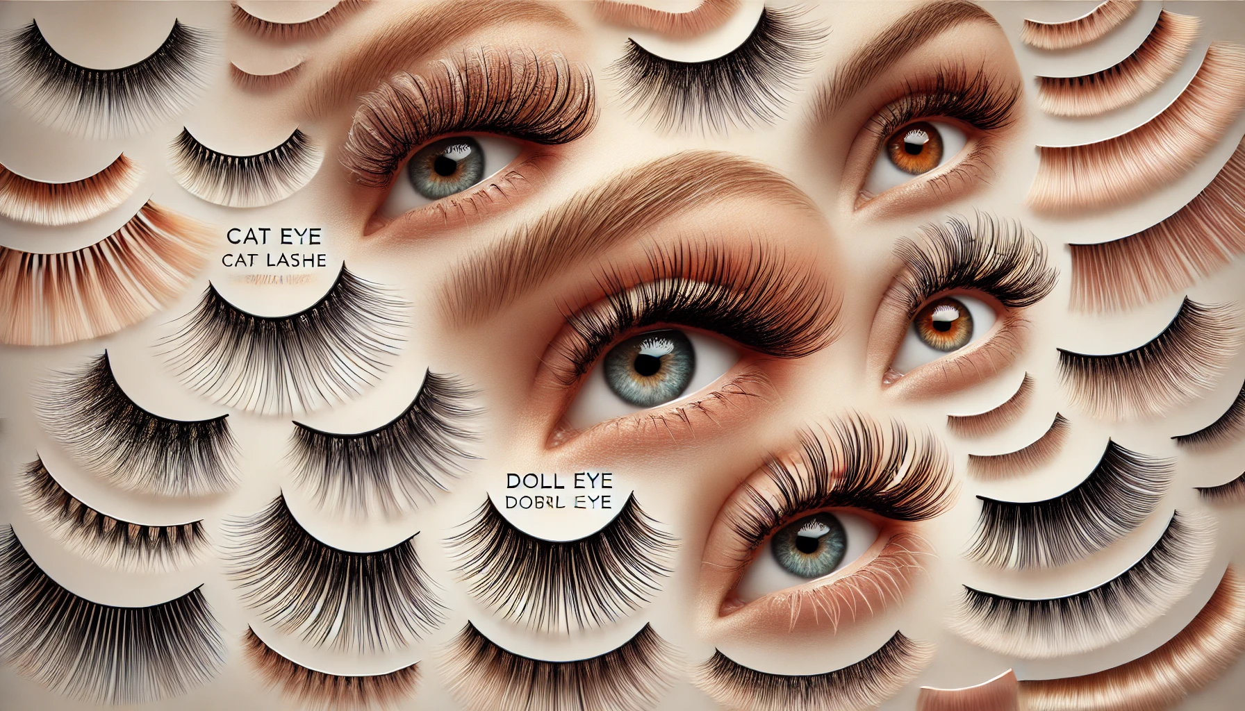 types of eyelash extensions styles hybrid