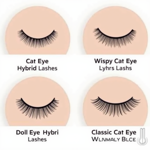 Types of eyelash extensions styles hybrid 2025 Lash Extensions style